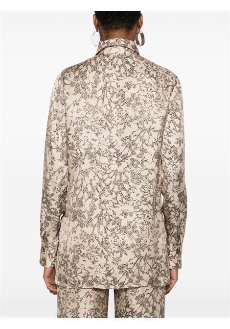 Beige and black Maira shirt Golden Goose - women GOLDEN GOOSE | GWP02263P00191315676